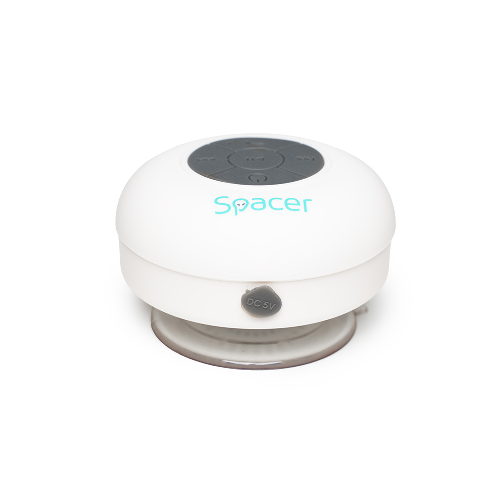 BOXA SPACER portabila bluetooth, DUCKY-WH, RMS: 3W, control volum, acumulator 300mAh, microfon incorporat, timp de funct. pana la 4 ore, distanta max. 10m, incarcare USB, WHITE, "SPB-DUCKY-WHT" (timbru verde 0.18 lei)