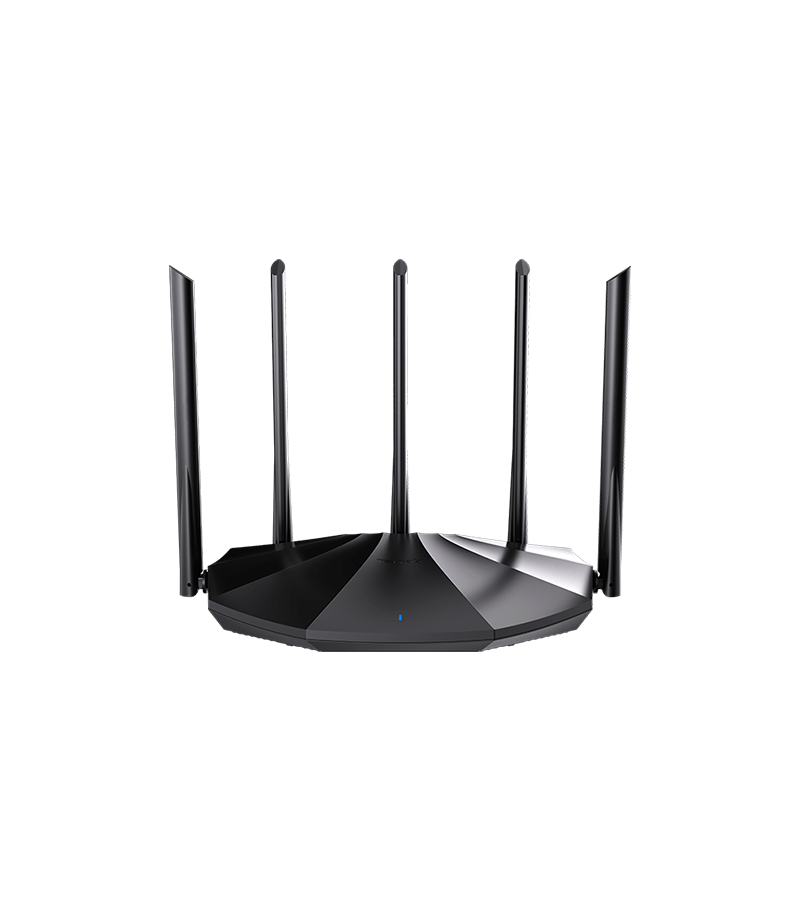 ROUTER Tenda wireless AX1500Mbps,1 x WAN Gigabit, 3 porturi LAN Gigabit, 2.4 GHz/5 GHz dual band, 5 antene externe, WI-FI 6 "RX2 PRO" (timbru verde 0.8 lei)