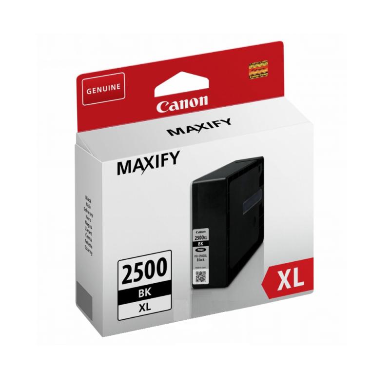 Cartus Cerneala Original Canon Black, PGI-2500XLBK, pentru Maxify IB4050|IB4150|MB5050|MB5150|MB5350|MB5450, 2.5K, (timbru verde 0.15 lei), "BS9254B001AA"