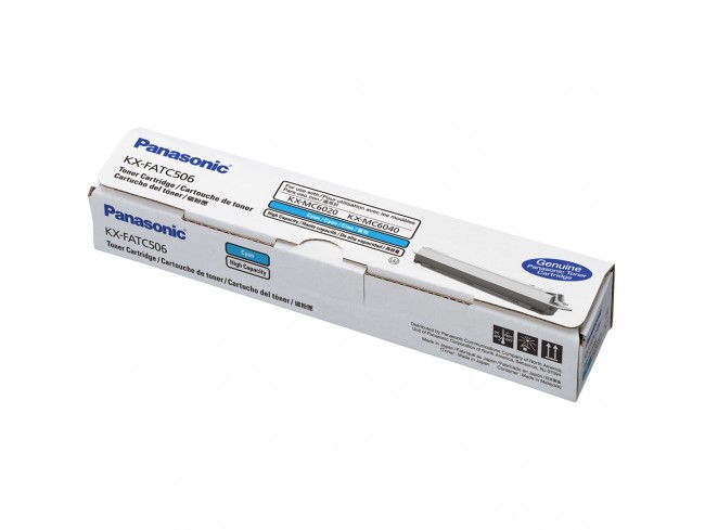 Toner Original Panasonic Cyan, KX-FATC506E, pentru KX-MC6020, 4K, (timbru verde 1.2 lei) , "KX-FATC506E"