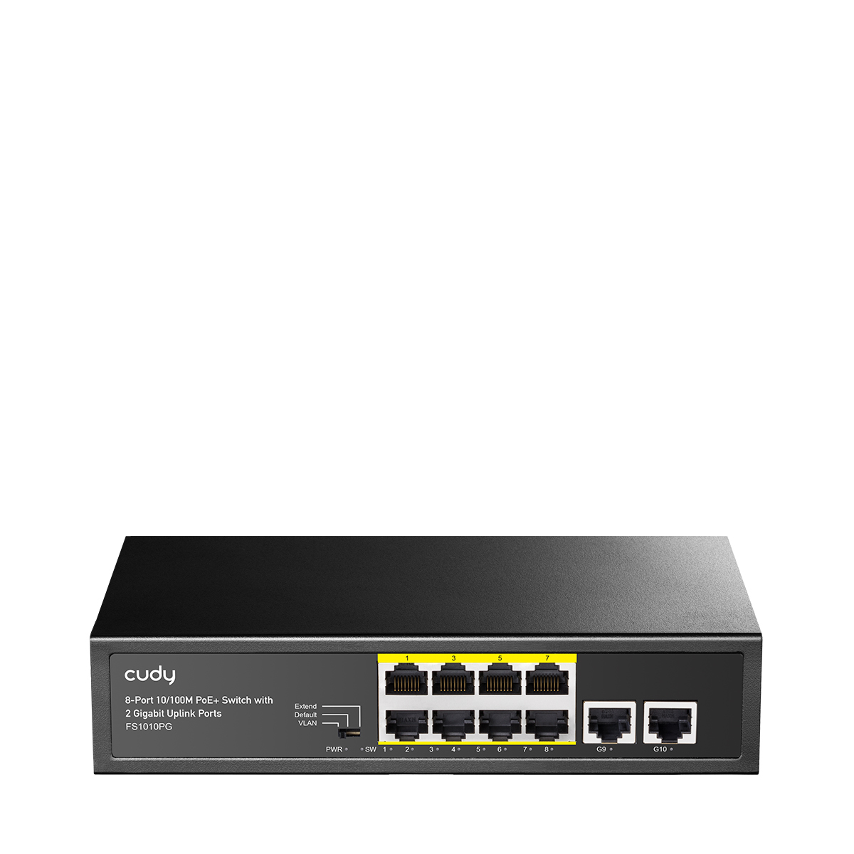 CUDY 8-Port 10/100M PoE+ Switch 2 Gigabi "FS1010PG" (timbru verde 2 lei)