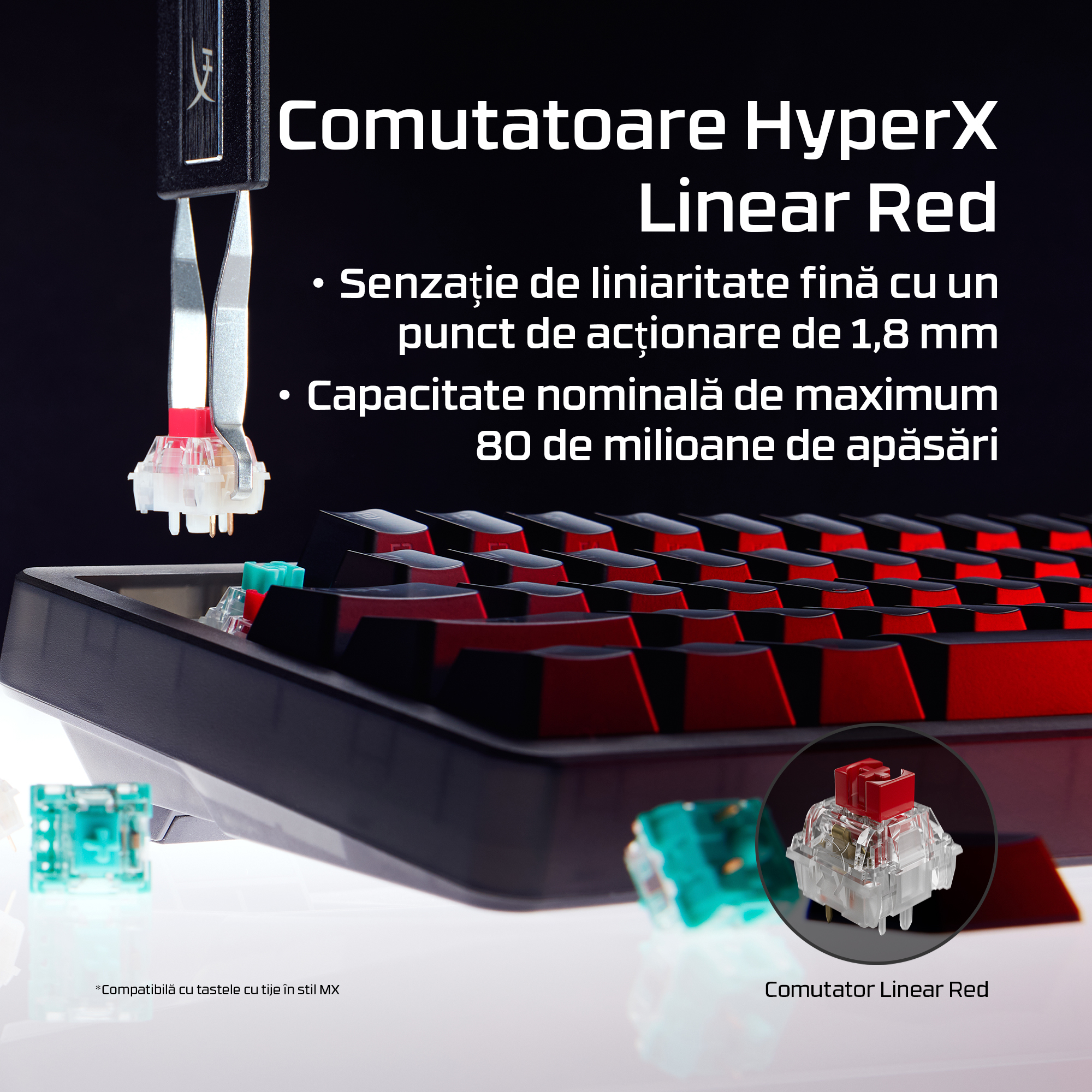 Tastatura HyperX Origins 2 65, negru"B4QS3AA" - imagine 8