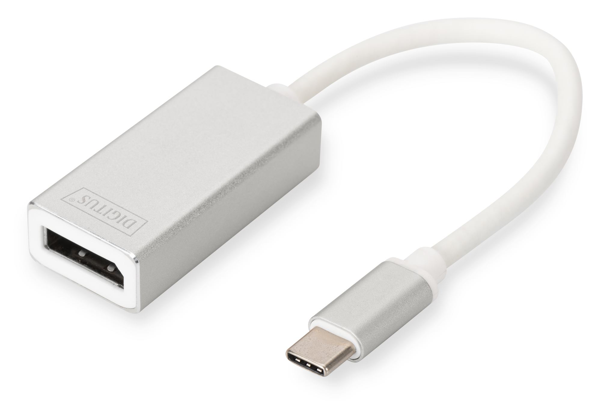 DIGITUS USB Type C 4K DP Adapter Aluminium Housing 20cm cable length Chipset VL100 "DA-70844" (timbru verde 0.08 lei)