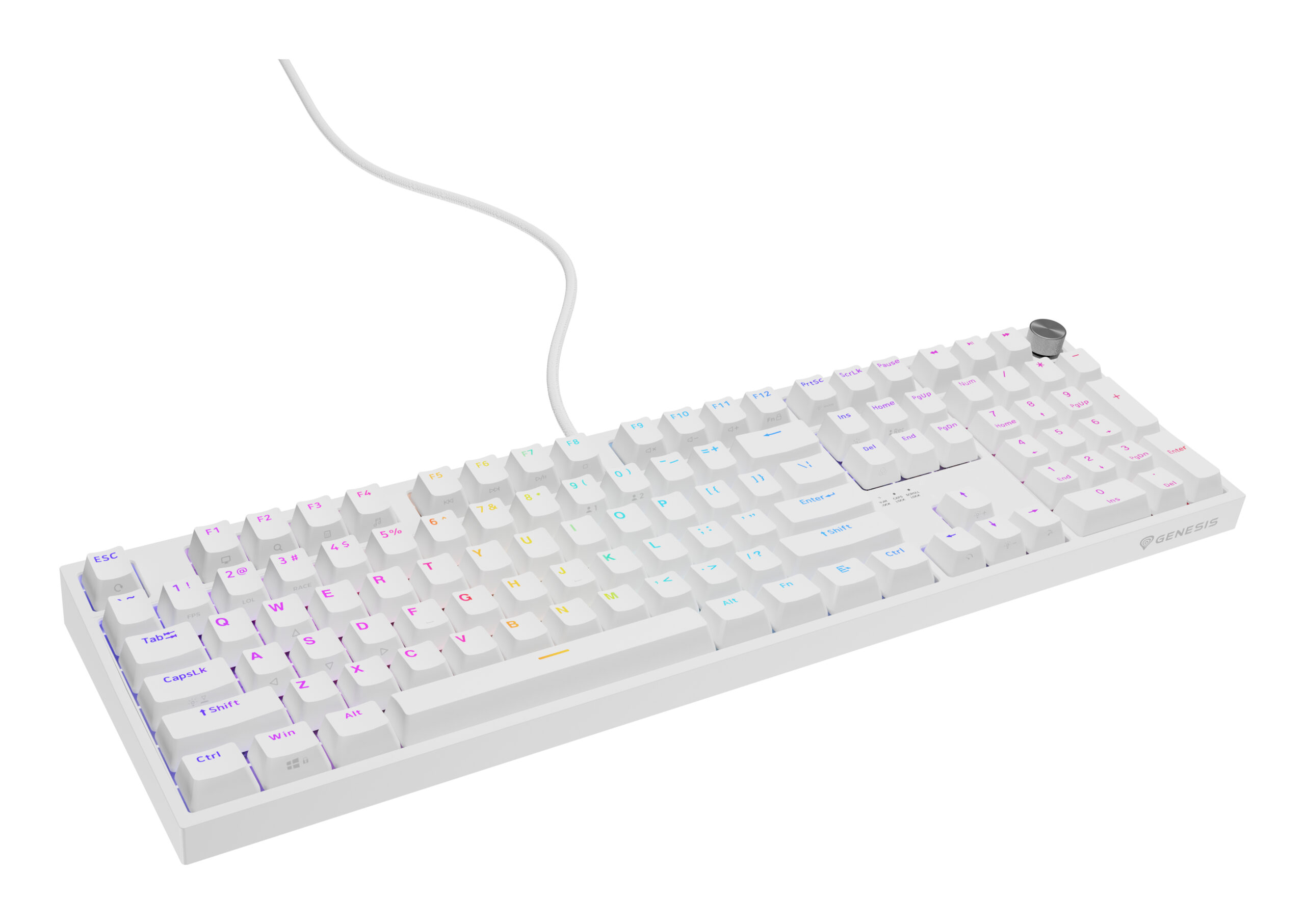Tastatura Genesis Thor 404 P alb "NKG-2300" (timbru verde 0.8 lei)