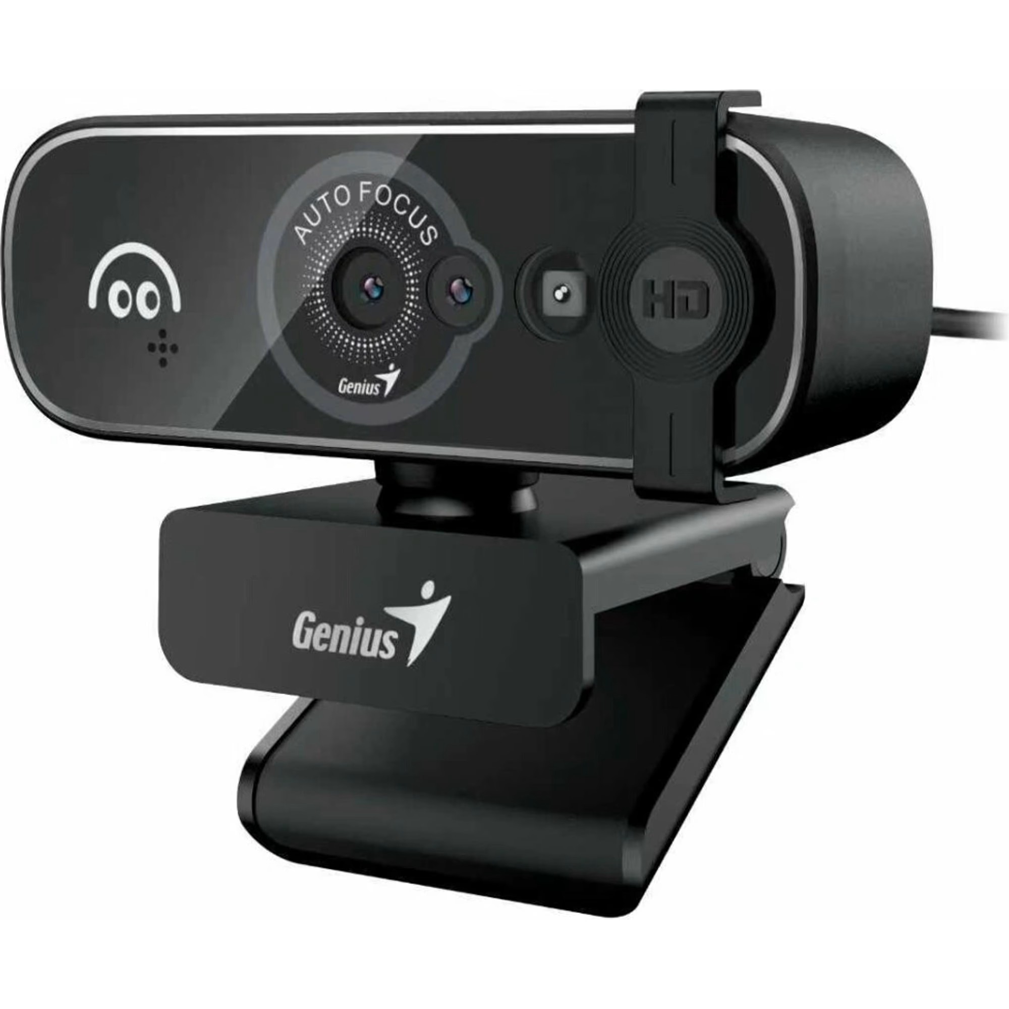 CAMERA WEB GENIUS senzor 1080p Full-HD cu rezolutie video 1920x1080, FaceCam Open, microfon, auto focus, 82 grade view, cablu 1.5m, black "32200011400" (timbru verde 0.18 lei)