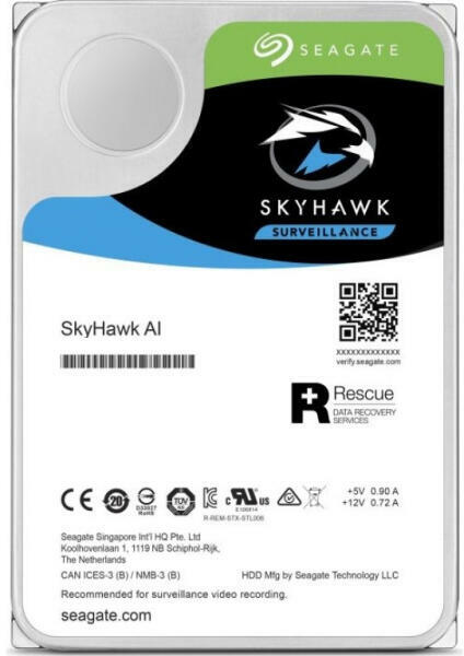 HDD SEAGATE 8TB, SkyHawk, 7.200 rpm, buffer 256 MB, pt supraveghere, "ST8000VE001"