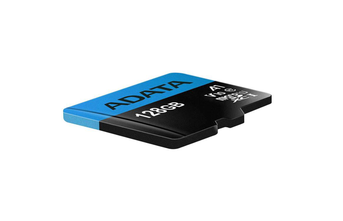 CARD MicroSD ADATA, 128 GB, MicroSDXC, clasa 10, standard UHS-I U1, "AUSDX128GUICL10A1" (timbru verde 0.03 lei)