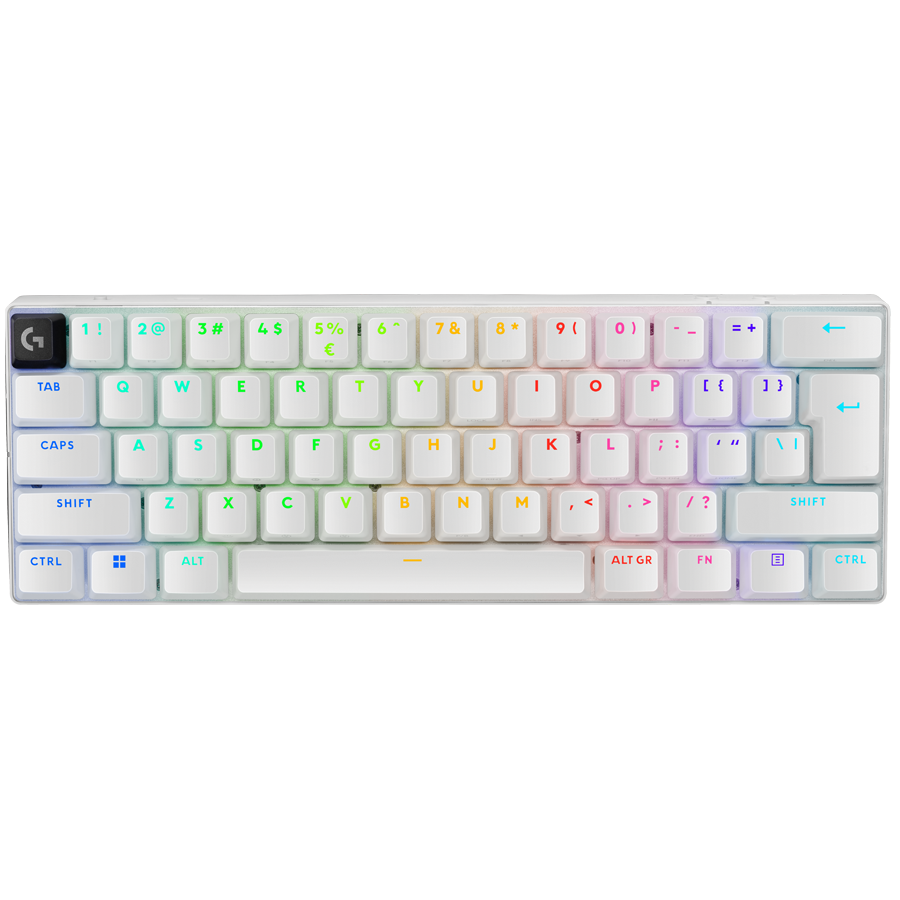 LOGITECH G PRO X 60 LIGHTSPEED Wireless Gaming Keyboard (Tactile) - WHITE - US INTL - 2.4GHZ/BT - EMEA28-935 - TACTILE SWITCH "920-011930" (timbru verde 0.8 lei)