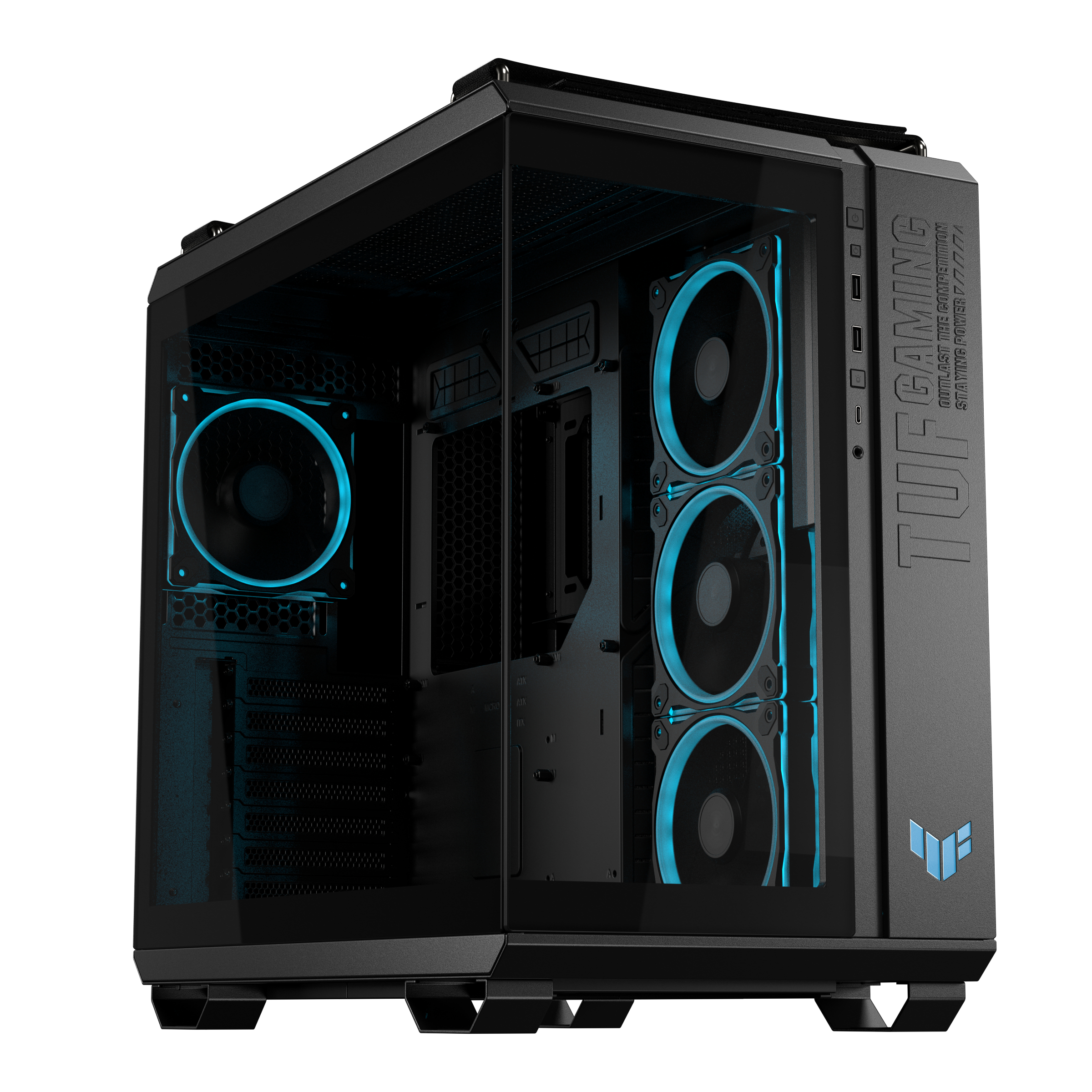 Carcasa Asus GT502 HORIZON TG ARGB BLACK "TUF GAMING GT502 HORIZON TG ARGB BLACK" (timbru verde 0.32 lei)