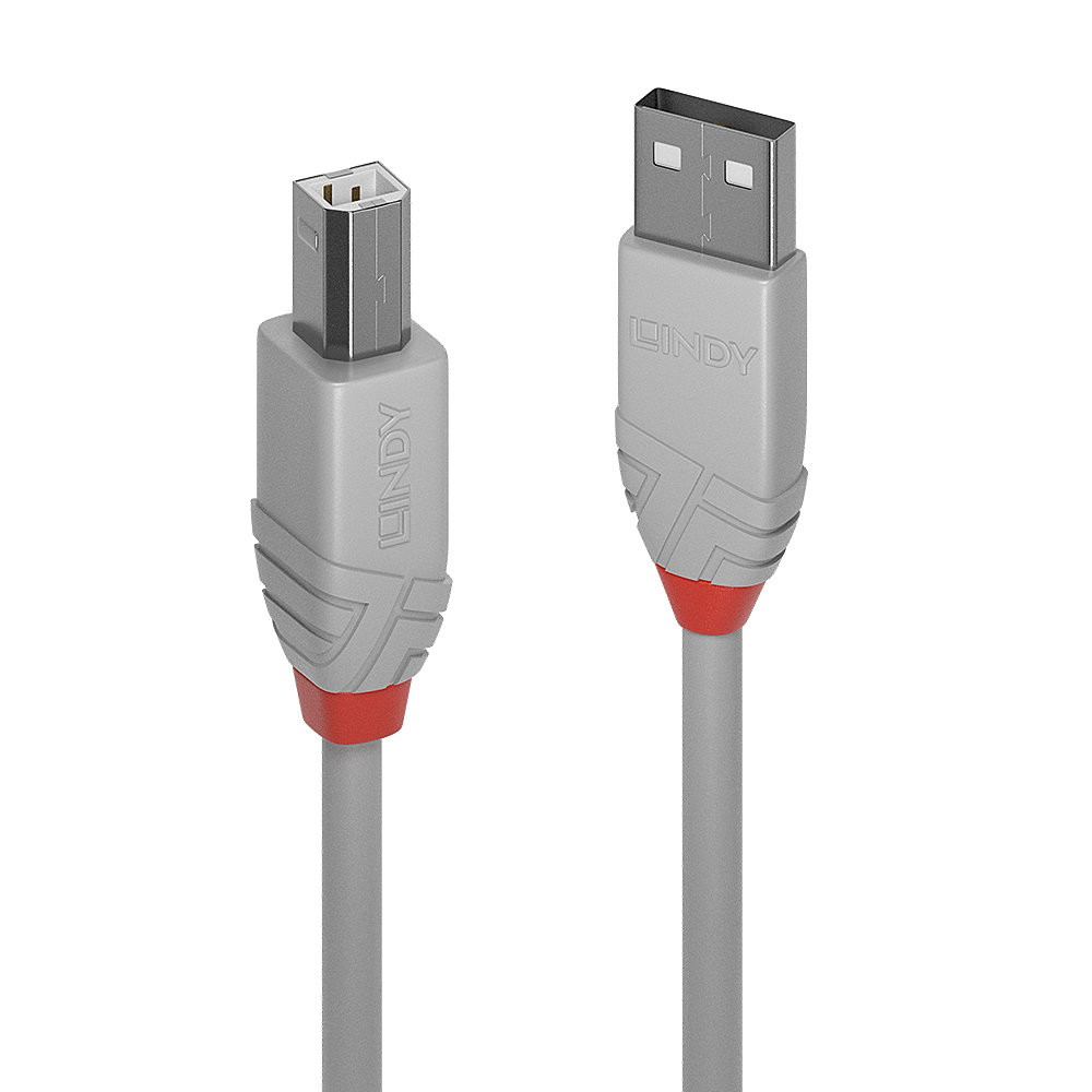 Cablu Lindy 1m USB 2.0 Type A to B Ant "LY-36682" (timbru verde 0.08 lei)