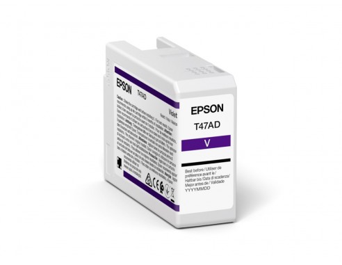 Cartus Cerneala Original Epson Violet, T47AD, pentru UltraChrome Pro 10, 50ml, (timbru verde 1.2 lei), "C13T47AD00"(RAPO)