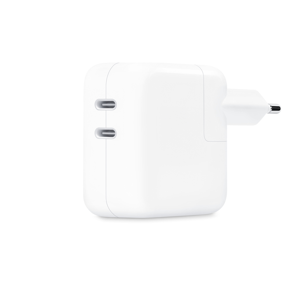 Incarcator de retea charger 2x USB-C without cable 35W White "MW2K3" (timbru verde 0.18 lei)