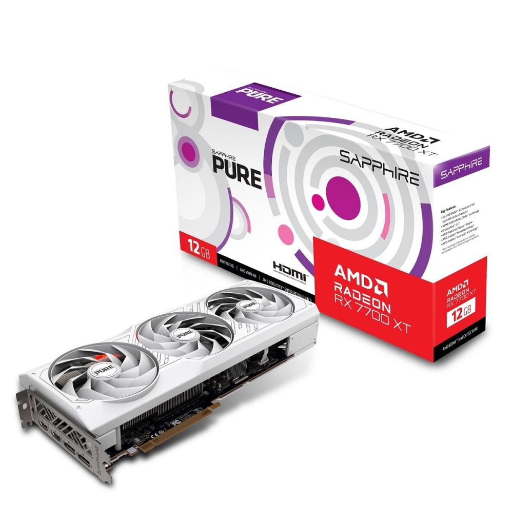 VGA PCIE16 RX7700XT 12GB GDDR6/PURE 11335-03-20G SAPPHIRE "11335-03-20G" (timbru verde 0.8 lei)