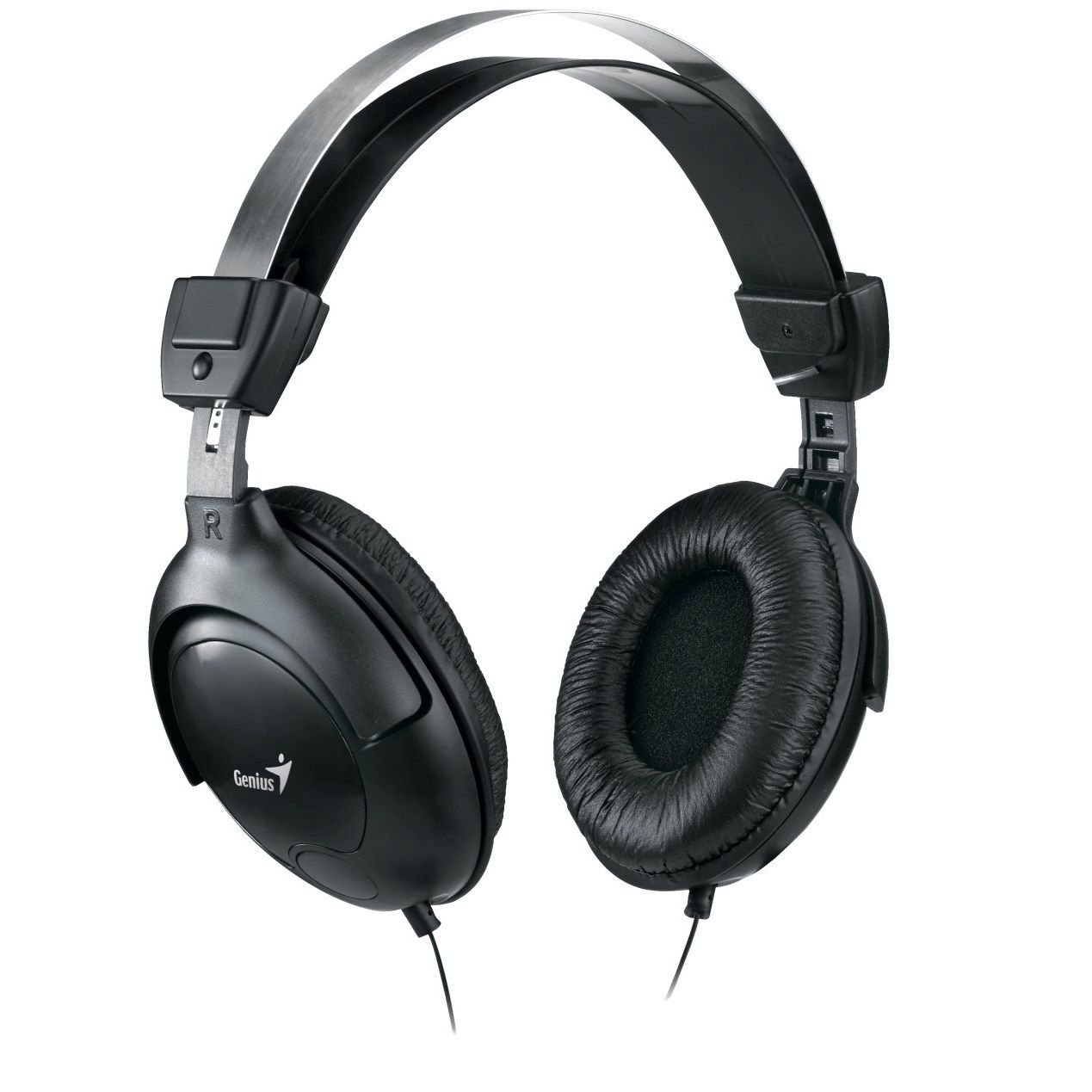 CASTI Genius, "HS-505X", cu fir, standard, utilizare multimedia, microfon pe brat, conectare prin Jack 3.5 mm, negru, "31710058101", (timbru verde 0.8 lei)