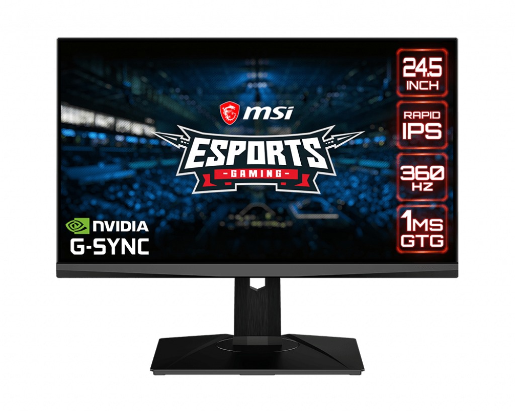 MONITOR MSI - gaming 24.5 inch, Gaming, IPS, Full HD (1920 x 1080), Wide, 400 cd/mp, 1 ms, Display Port x 2 | HDMI, "OCULUX NXG253R" (timbru verde 7 lei)
