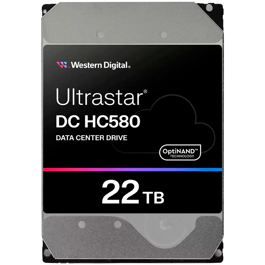HDD Server WD Ultrastar DC HC580 22TB 512e SE, 3.5", 512MB, 7200RPM, SATA, NP3, SKU: 0F62785 "WUH722422ALE6L4"