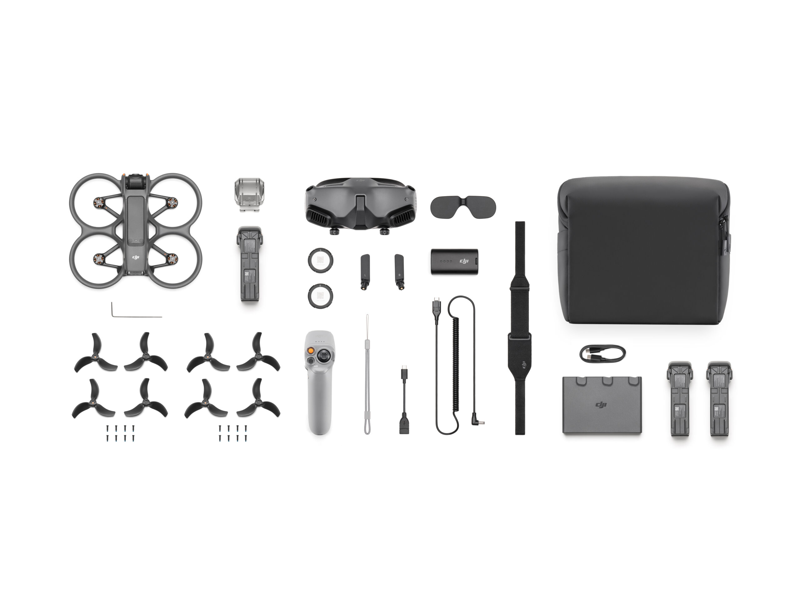 Kit drona DJI Avata 2 Pro-View Combo "CP.FP.00000227.01" (timbru verde 1.20 lei)