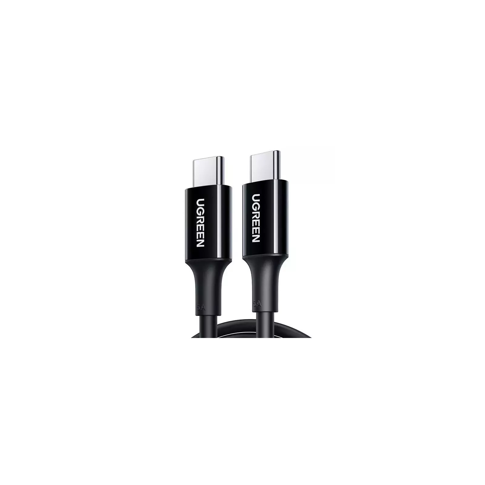 CABLU alimentare si date Ugreen, "US300", Fast Charging Data Cable pt. smartphone,USB Type-C la Type-C, 1m, negru "80371" (timbru verde 0.08 lei) - 6957303883714