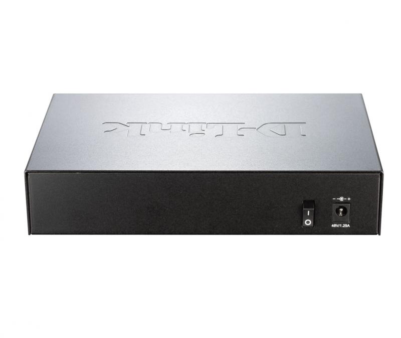 SWITCH D-LINK PoE 8 porturi Gigabit (4 PoE+), IEEE 802.3at/af, carcasa metalica, "DGS-1008P" (timbru verde 2 lei)