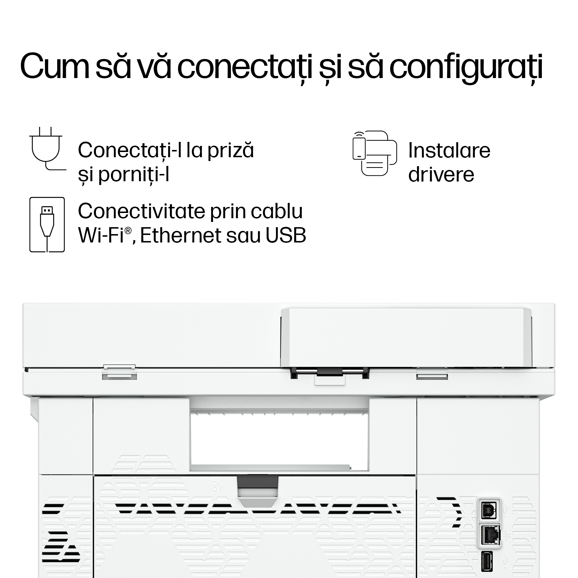 Multifunctional Laser Mono HP  MFP 4113fdw, A4, Functii: Impr.|Scan.|Cop.|Fax, Viteza de Printare Monocrom: 47ppm, Viteza de printare color: , Conectivitate:USB|Retea|WiFi, Duplex:Da, ADF:DADF(incl.TV 11lei) "8X3G0A" - imagine 5