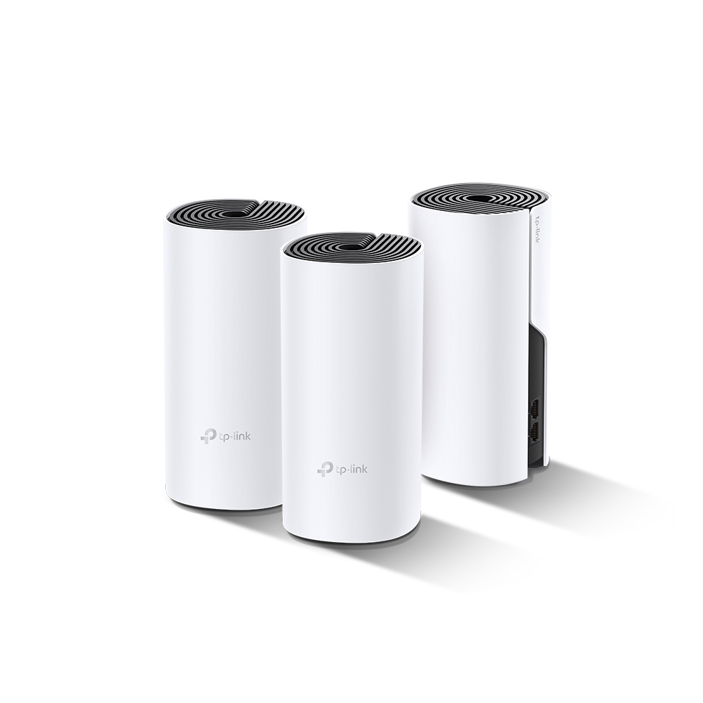 MESH TP-LINK, sistem hibrid, AC1200 + HomePlug AV1000, pt interior, 1200 Mbps, port LAN, WAN, 2.4 GHz | 5 GHz, antena interna x 2, standard 802.11ac, "Deco P9(3-pack)" (timbru verde 2.00 lei)