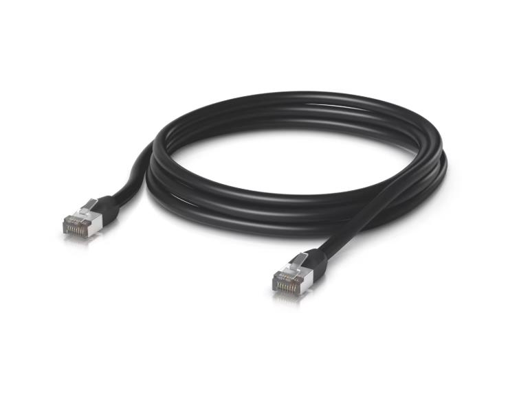 PATCH CABLE RJ45 3M/UACCCABLEPATCHOUTD3MB UBIQUITI "UACCCABLEPATCH-OUTD-3M-BK" (timbru verde 0.08 lei)