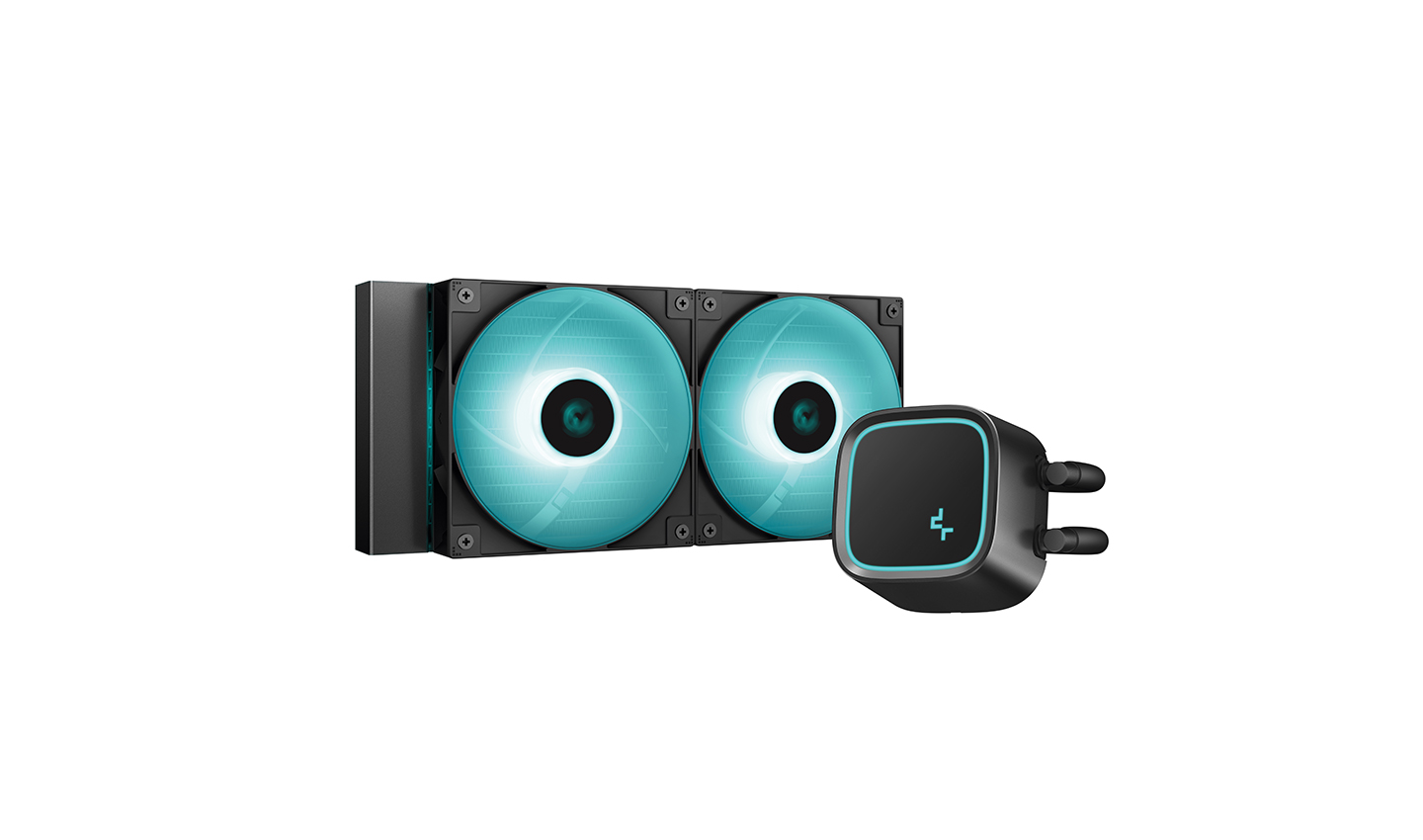 Cooler Deepcool "LE500 MARRS", compatibil skt. Intel si AMD, racire cu lichid, ventilator 120 mm x 2, 2250 rpm, iluminat verde, "R-LE500-BKLNMG-G-1" (timbru verde 2.00 lei)