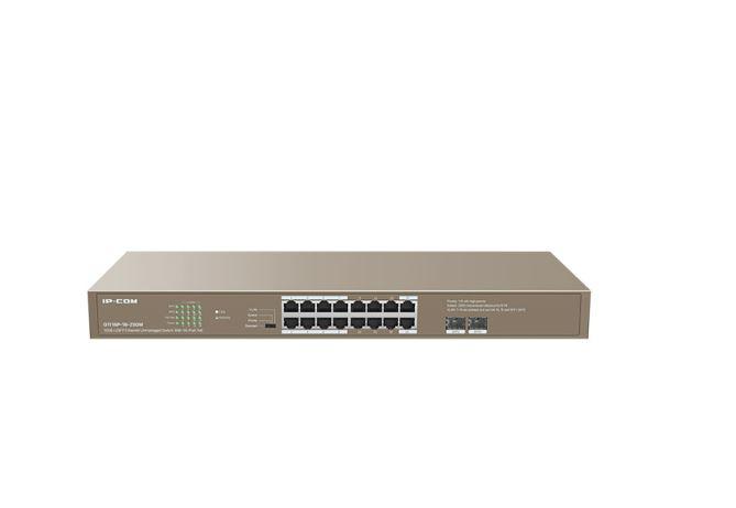IP-COM 16-PORT GIGABIT SWITCH POE "G1118P-16-250W" (timbru verde 2 lei)