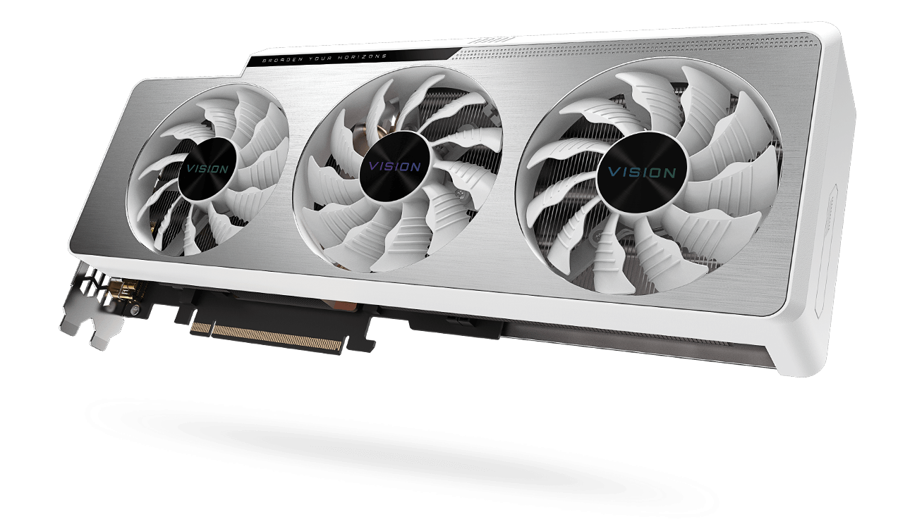 PLACA VIDEO GIGABYTE "GeForce RTX 3070 Ti VISION OC", 8 GB GDDR6X 256 biti, PCI Express 4.0 x 16, HDMI x 2 DisplayPort x 2, sistem racire aer, "N307TVISION OC-8G"