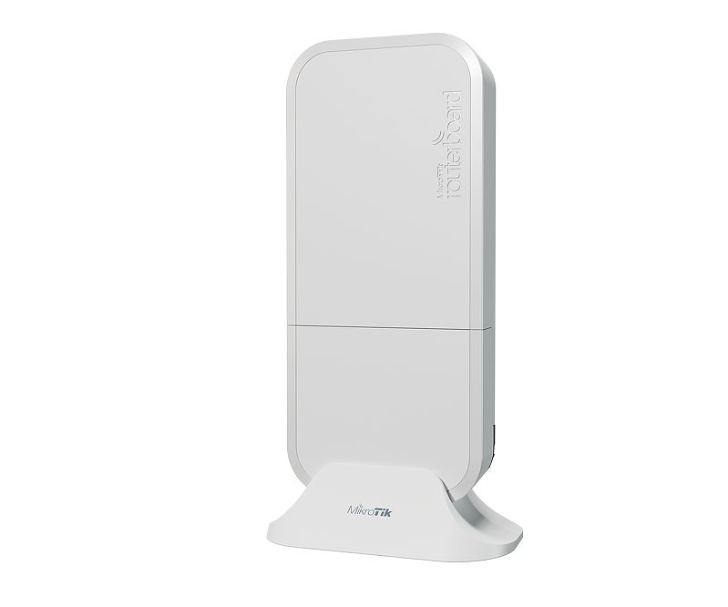 ACCESS Point Mikrotik "wAP ac" wireless exterior 1200Mbps, porturi Gigabit x 2, antena interna x 2, PoE, dual band, "RBwAPG-5HacD2HnD" (timbru verde 0.8 lei)
