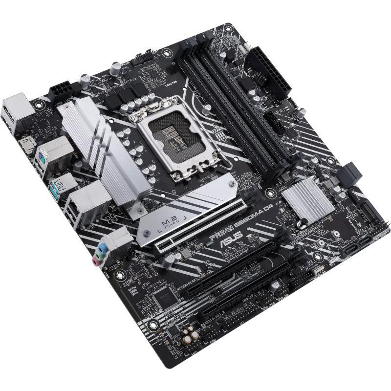 PLACA de BAZA Asus "PRIME B660M-A D4", skt LGA 1700, mATX, Intel B660, 4 x DDR4, max. 128 GB, 4 x SATA, 2 x M.2, 7.1, "PRIME B660M-A D4"