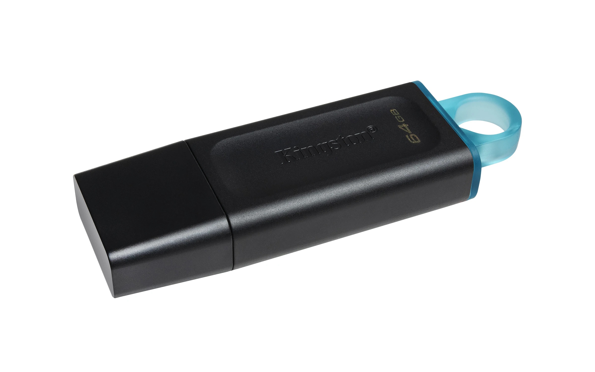 MEMORIE USB 3.2 KINGSTON 64 GB, cu capac, carcasa plastic, negru, "DTX/64GB" (timbru verde 0.03 lei)