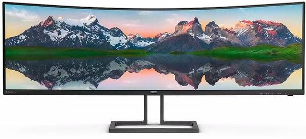 MONITOR Philips 49 inch, Gaming, VA, 5K UHD (5120 x 1440), Ultra Wide | curbat, 550 cd/mp, 4 ms, DisplayPort | HDMI x 3, "498P9Z/00" (timbru verde 7 lei)