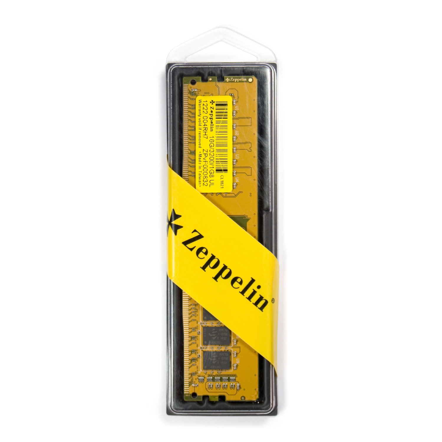 Memorie DDR Zeppelin DDR4 16GB frecventa 3200 MHz, 1 modul, latenta CL16, "ZE-DDR4-16G3200-R"