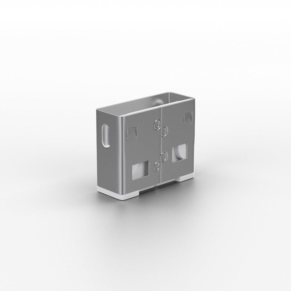 Lindy 10 USB Port Locks WHITE no Key, "LY-40464"