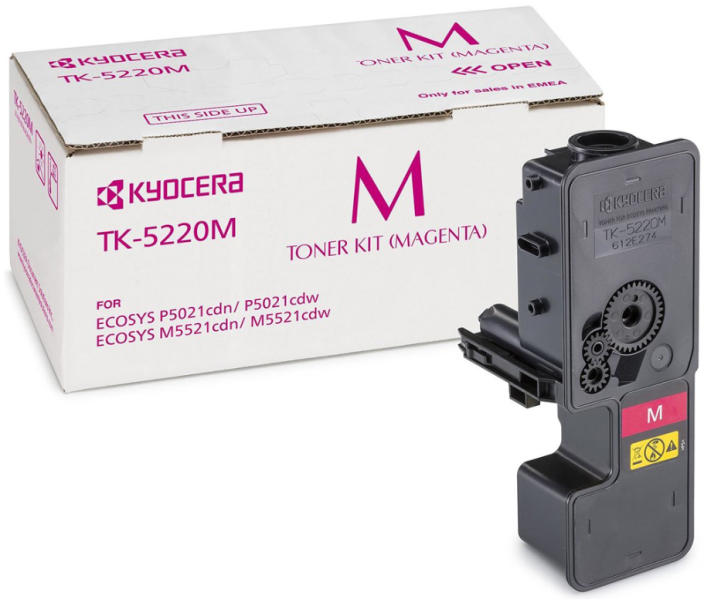 Toner Original KYOCERA Magenta, TK-5220M, pentru ECOSYS M5521CDN|M5521CDW, 1.2K, (timbru verde 1.2 lei) , "TK-5220M"