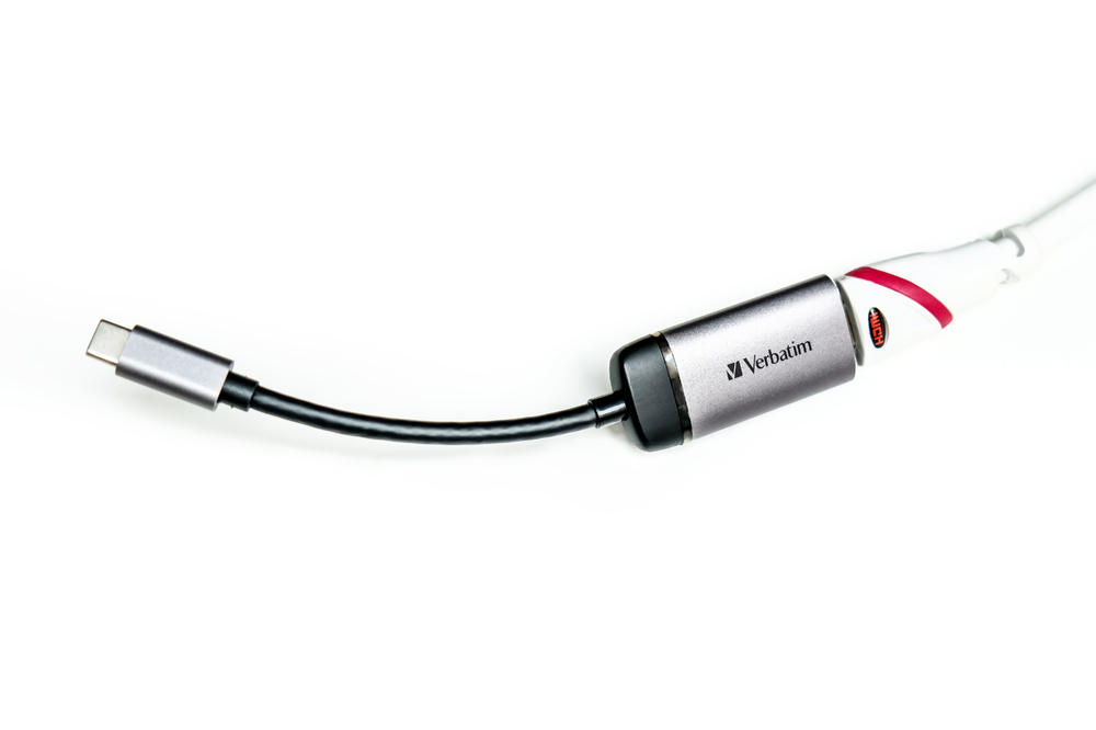 CABLU VIDEO VERBATIM, 4K USB TYPE C LA HDMI, USB 3.1 GEN 1, CABLU HDMI 10CM "49143" (TIMBRU VERDE 0.18 LEI)