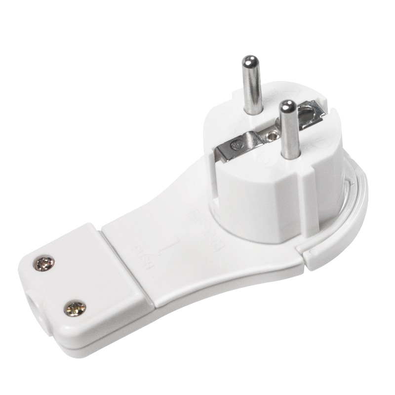 ADAPTOR in unghi drept LOGILINK, conectare prin Schuko (T), 16 A, fara protectie, alb, "LPS228" (timbru verde 0.18 lei)