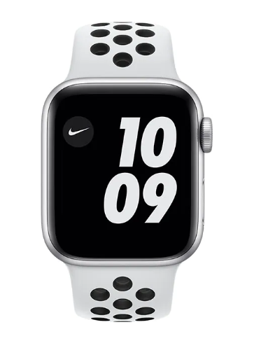 SMARTWATCH Apple Watch Nike SE (v2) GPS, 40mm Silver Aluminium Case with Pure Platinum/Black Nike Sport Band "mkq23wb/a" (timbru verde 0.18 lei)