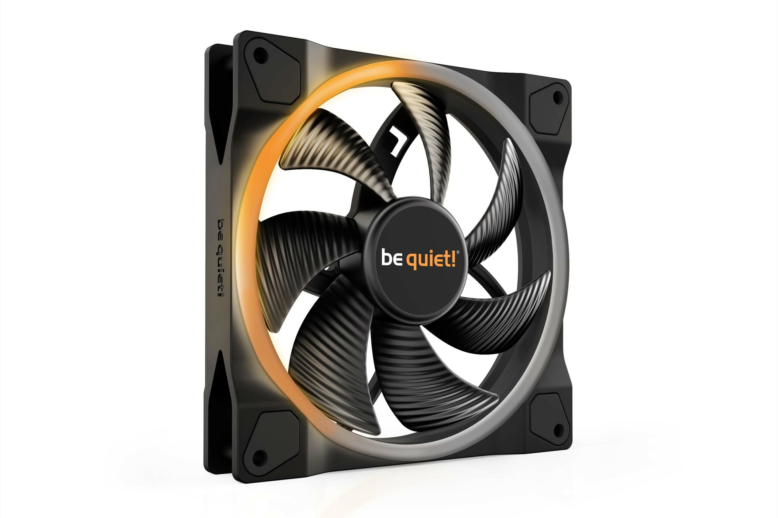 Ventilator be quiet! "LIGHT WINGS"140mm 1500 rpm, Rifle bearing, 4-pin PWM, ARGB LED, "BL074" (timbru verde 0.18 lei)