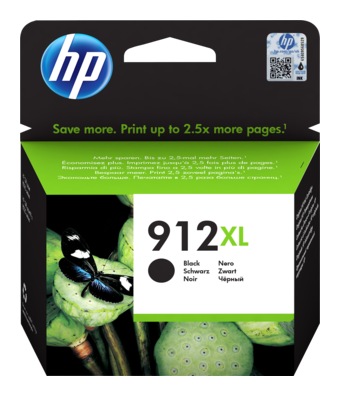 Cartus Cerneala Original HP Black, Nr.912XL, pentru OfficeJet 8013|8023, 0.825K, (timbru verde 0.15 lei), "3YL84AE"