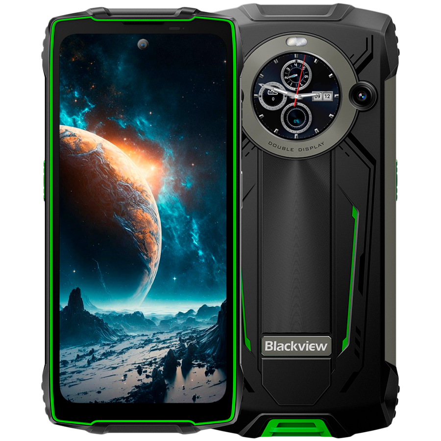 Blackview Rugged BV8200 LTE 6.5-inch FHD+IPS 1080x2400 120Hz Corning 3th + 1.3-inch 360x360 12+256GB MT8781 Octa-core 2.2GHz 8800mAh CAM Front 32MP Rear 50+13MP Green "BV8200_GR_EU" (timbru verde 0.45 lei)