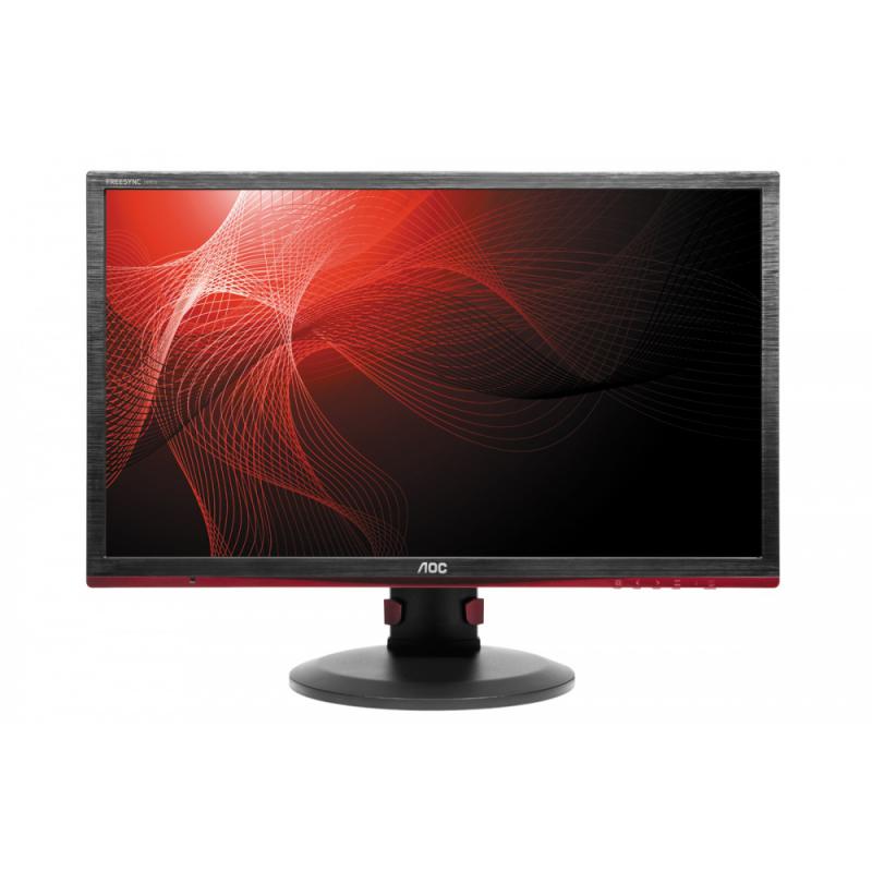 MONITOR AOC 23.6" gaming, TN, Full HD (1920 x 1080), Wide, 350 cd/mp, 1 ms, VGA, DVI, HDMI, DisplayPort, "G2460PF" (timbru verde 7 lei)