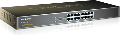 SWITCH TP-LINK 16 porturi 10/100Mbps. carcasa metalica "TL-SF1016" (timbru verde 2 lei)