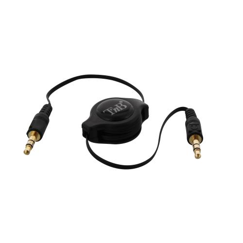 TNB Retractable jack cable 3.5mm / 3.5mm "TBJACK1" (timbru verde 0.08 lei)