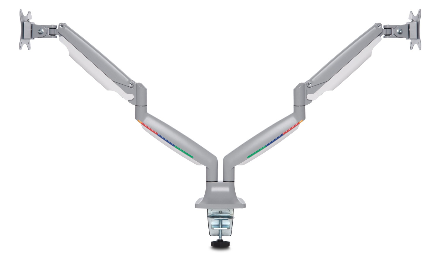 SUPORT de birou KENSINGTON, pt 2 TV/monitor plat, curbat, diag. max 32 inch, rotatie, inclinare, pivotare, orizontala, verticala, totala, max 9 Kg, "K55471EU"