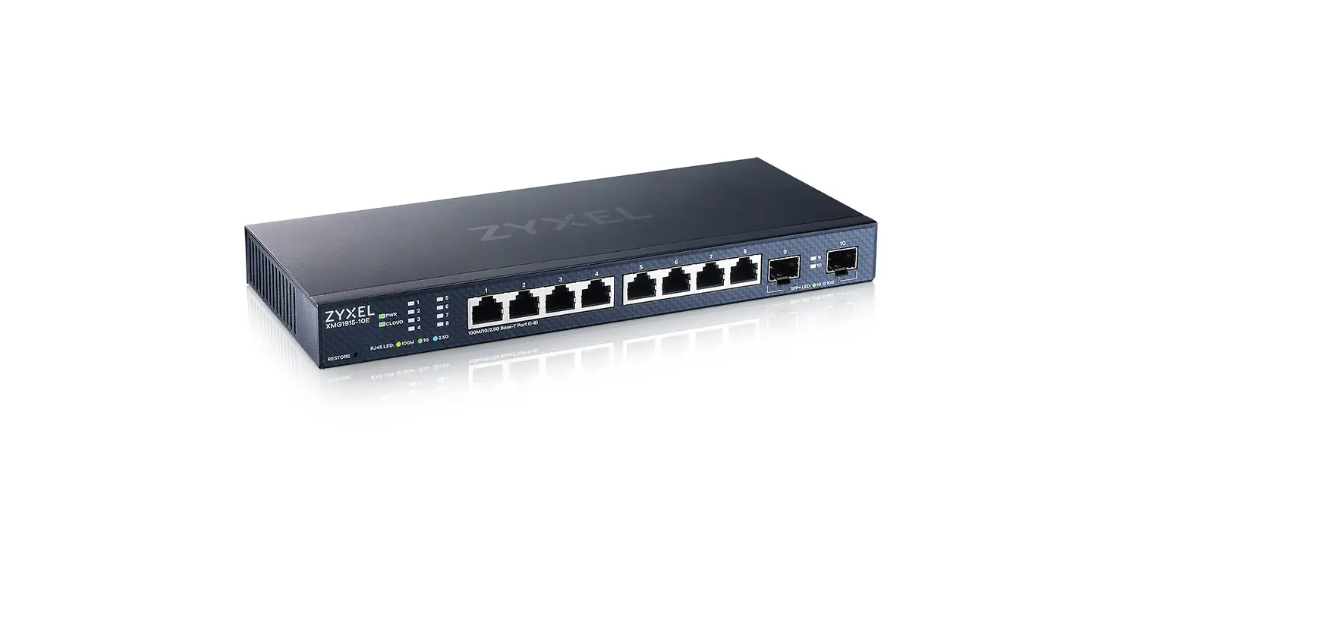 ZYXEL XMG1915-10E 8PORT GBE 2 SPF+ Hybr "XMG1915-10E-EU0101F" (timbru verde 2 lei)
