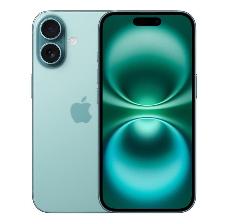 Apple iPhone 16 6.1" 8GB 128GB Teal "MYED3__/A" (timbru verde 0.55 lei)