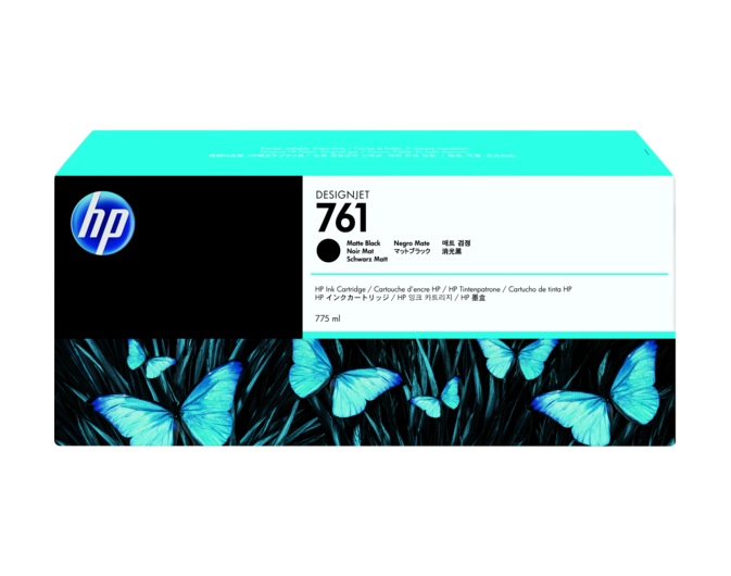 Cartus Cerneala Original HP Matte Black, nr.761, pentru DesignJet T7100|T7200, , (timbru verde 0.15 lei), "CM997A"