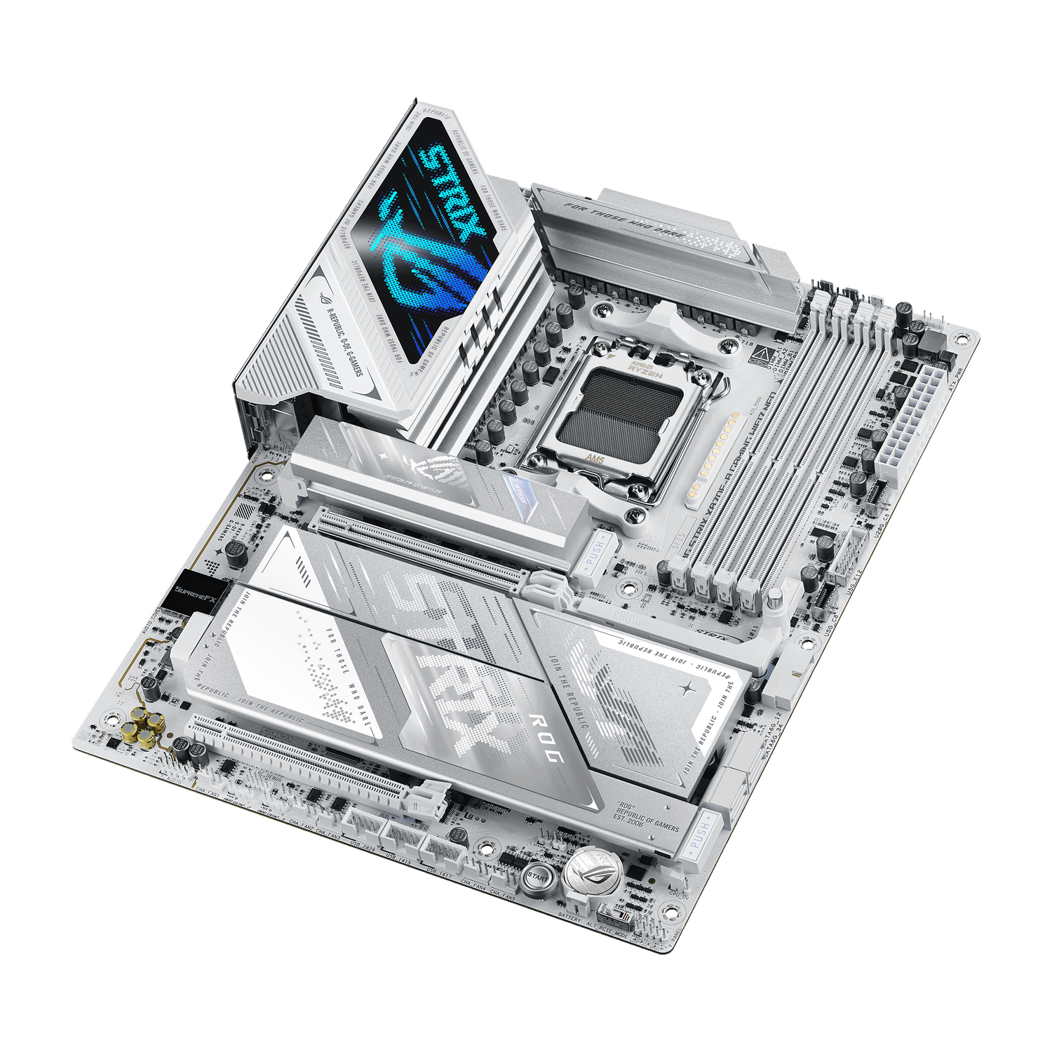 Placa de baza Asus ROG STRIX X870E-A GAMING WIFI7 NEO, AM5, DDR5, ATX, Alb, 90MB1P30-M0EAY0 "ROG STRIX X870E-A GAMING NEO" - imagine 6